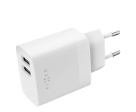 Ładowarka do smartfonów FIXED Ładowarka sieciowa 17W 2xUSB-A + kabel USB-C 1m biały